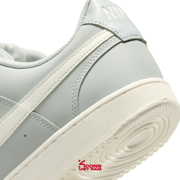 Giày Nike Court Vision Low Leather II7403-001 Silver Grey Off-White