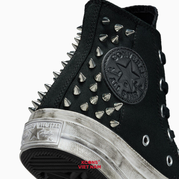 Deal Cuối – Chốt Nhanh! Giày Converse CHUCK 70 STUDDED HIGH TOP BLACK A07207C