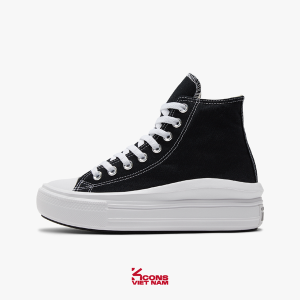 Deal Cuối, Chốt Nhanh! Giày Converse Chuck Taylor All Star Move Black High Top | 568497C
