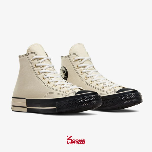 Giày Converse Chuck Taylor 1970s High 'Natural Ivory/Black' High Top A08188C Màu Kem