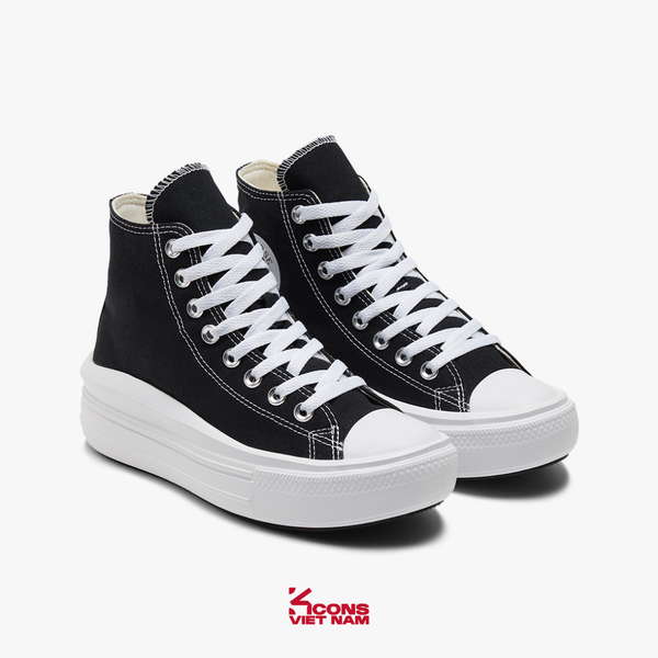 Deal Cuối, Chốt Nhanh! Giày Converse Chuck Taylor All Star Move Black High Top | 568497C