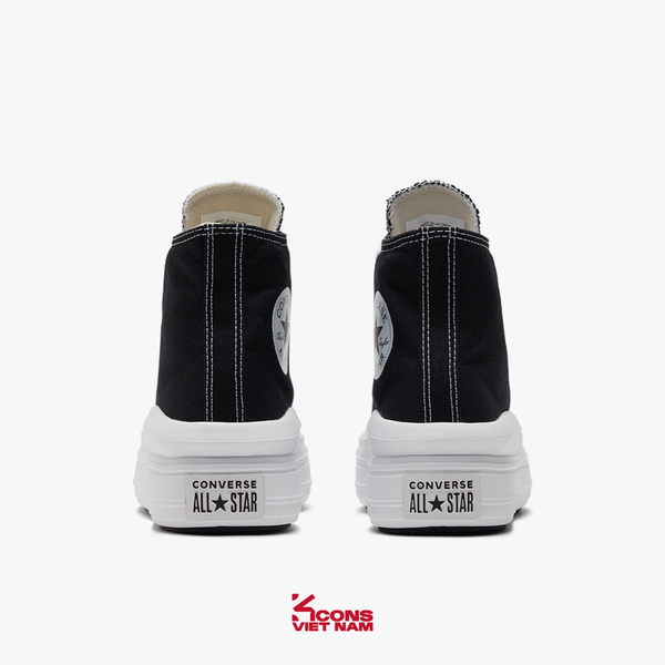 Deal Cuối, Chốt Nhanh! Giày Converse Chuck Taylor All Star Move Black High Top | 568497C