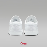 Giày Nike Air Jordan 1 Low White DV0990-111 Leather Sneaker Cổ Thấp JD1 Unisex