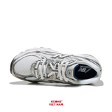 Giày New Balance 740 Navy White GR740WN Big Kid Retro Chất Liệu Mesh & Synthetic Leather, Đế ABZORB