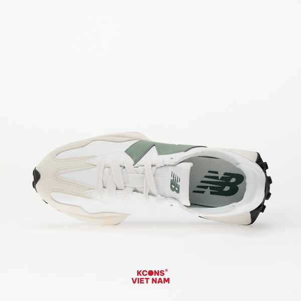 Deal Cuối – Chốt Nhanh! Giày New Balance 327 White Dark Juniper U327SKC Suede