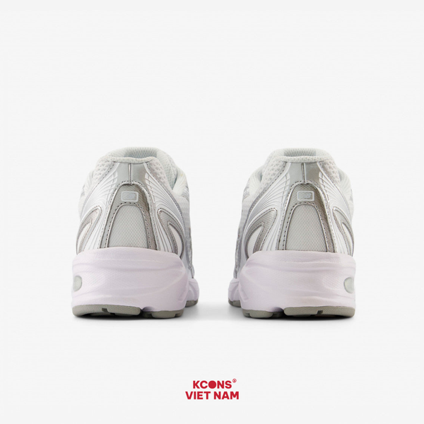 Giày New Balance 740 U740WM2 White Silver Metallic Sneaker Sport Giày Thể Thao Unisex ABZORB Cushioning Thoải Mái Tối Ưu