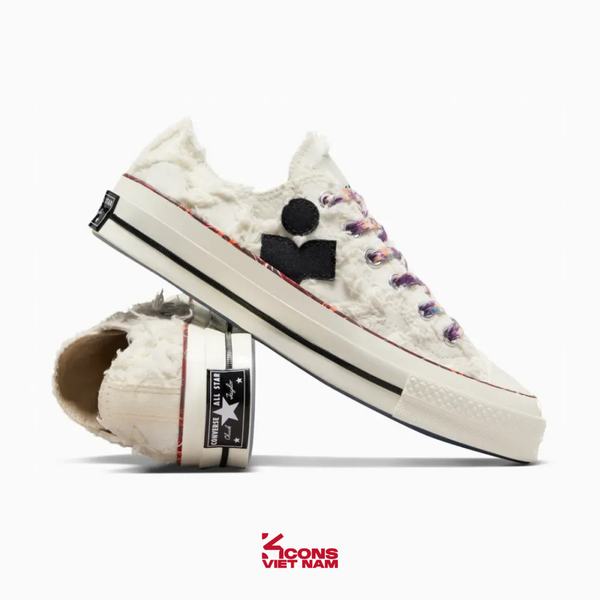 Deal Cuối – Chốt Nhanh! Giày Converse x Isabel Marant Chuck 70 Low Vanilla White - A10800C