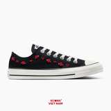 Deal Cuối – Chốt Nhanh! Giày Converse Chuck Taylor All Star Valentine's Day Black/ Red/ Egret A13651C ROSES