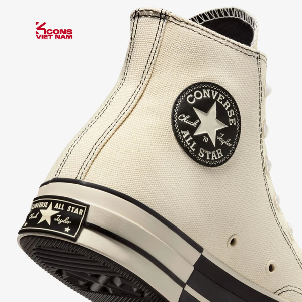 Giày Converse Chuck Taylor 1970s High 'Natural Ivory/Black' High Top A08188C Màu Kem