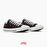 Deal Cuối – Chốt Nhanh! Giày Converse Chuck Taylor All Star Valentine's Day Black/ Red/ Egret A13651C ROSES