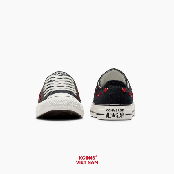 Deal Cuối – Chốt Nhanh! Giày Converse Chuck Taylor All Star Valentine's Day Black/ Red/ Egret A13651C ROSES