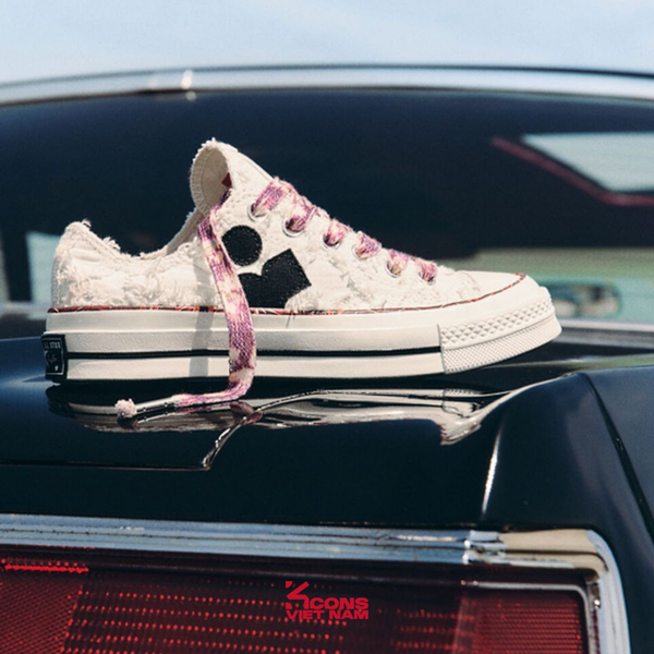 Deal Cuối – Chốt Nhanh! Giày Converse x Isabel Marant Chuck 70 Low Vanilla White - A10800C