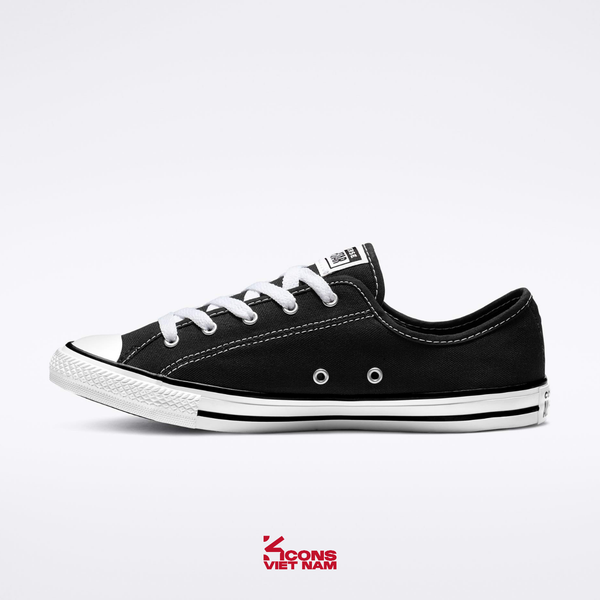 Deal Cuối, Chốt Nhanh! Giày Converse All Star Dainty Black Low Top 564982C Đế Mỏng Nhẹ