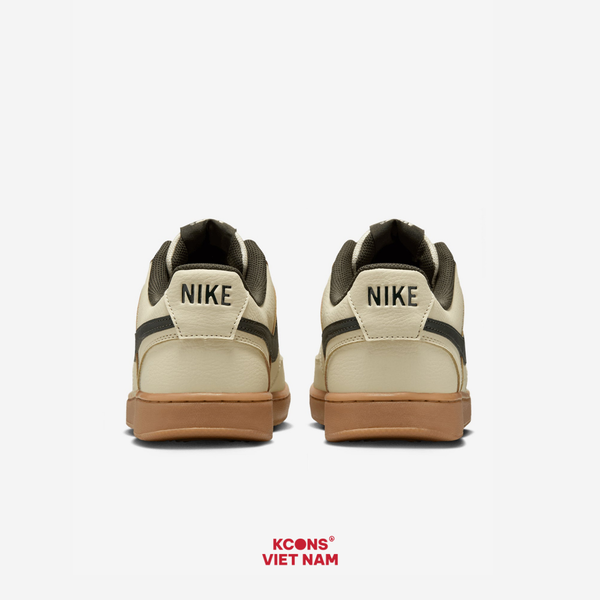 Giày Nike Court Vision Low Leather Khaki/Sequoia-Gum Med Brown HV4506-200
