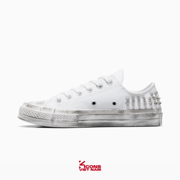 Giày Unisex Converse Chuck 70 Studded A07208C White Low Top