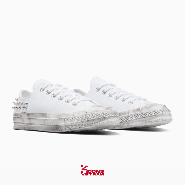 Giày Unisex Converse Chuck 70 Studded A07208C White Low Top