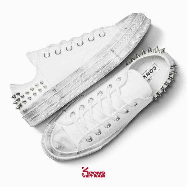 Giày Unisex Converse Chuck 70 Studded A07208C White Low Top