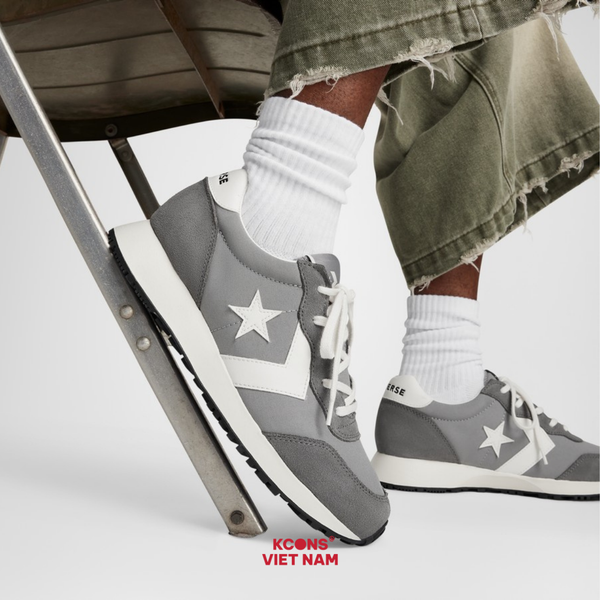 Deal Cuối – Chốt Nhanh! Giày Converse Omega Trainer Shark Skin A13470C Suede Canvas