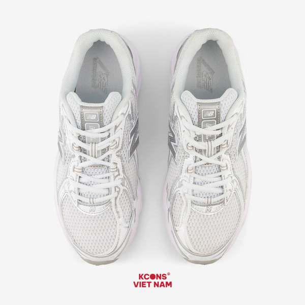 Giày New Balance 740 U740WM2 White Silver Metallic Sneaker Sport Giày Thể Thao Unisex ABZORB Cushioning Thoải Mái Tối Ưu