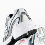 Giày New Balance 740 Navy White GR740WN Big Kid Retro Chất Liệu Mesh & Synthetic Leather, Đế ABZORB