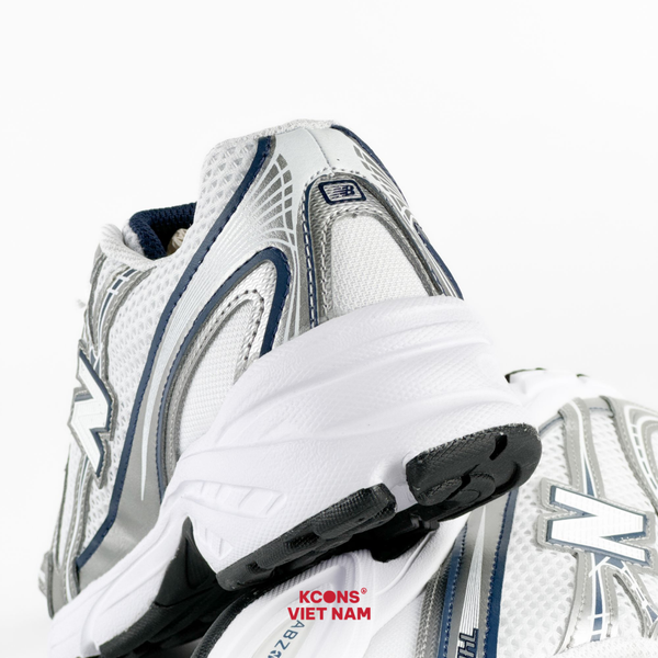 Giày New Balance 740 Navy White GR740WN Big Kid Retro Chất Liệu Mesh & Synthetic Leather, Đế ABZORB