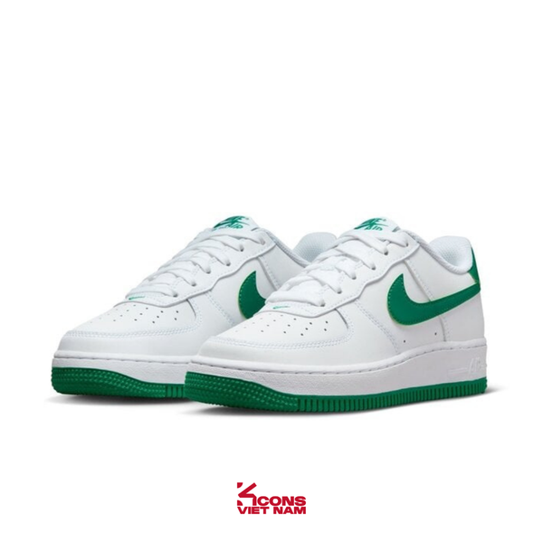 Deal Cuối, Chốt Nhanh! Giày Nike Air Force 1 Low Malachite FV5948-103 Classic Never Goes Out of Style AF1 White Leather Green Older Kids