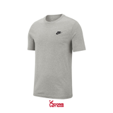 Deal Cuối - Chốt Nhanh! Áo Thun Nike Tay Ngắn Sportswear T-Shirt AR4999-064 Xám Logo Đen Cotton Mềm Thoáng Regular Fit