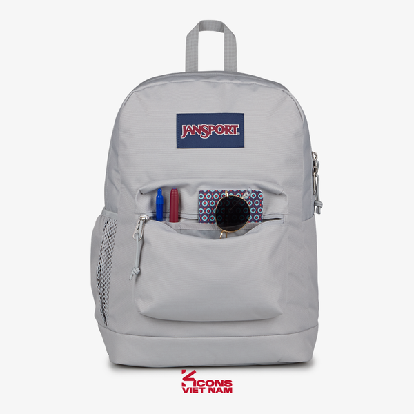 Balo JanSport Grounded Grey Cross Town Plus Chính Hãng Unisex Đi Học, Đi Làm – JS0A7ZN-ZDH7