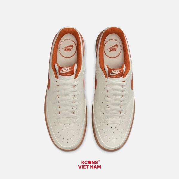 Giày Nike Court Vision Low Next Nature Leather Safety Orange / Gum Light Brown HV4506-100