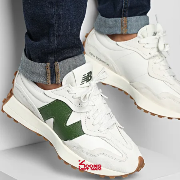 Deal Cuối – Chốt Nhanh! Giày New Balance 327 Unisex U327WKN Linen Beige Green Retro