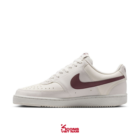 [ĐỘC QUYỀN ONLINE] Giày Nike Court Vision Low Burgundy Crush White Leather DH3158-012