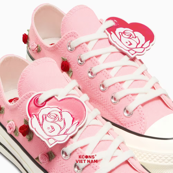 🔥Deal Cuối – Chốt Nhanh! Giày Converse Chuck Taylor 1970s Roses Pink Low Top A13649C