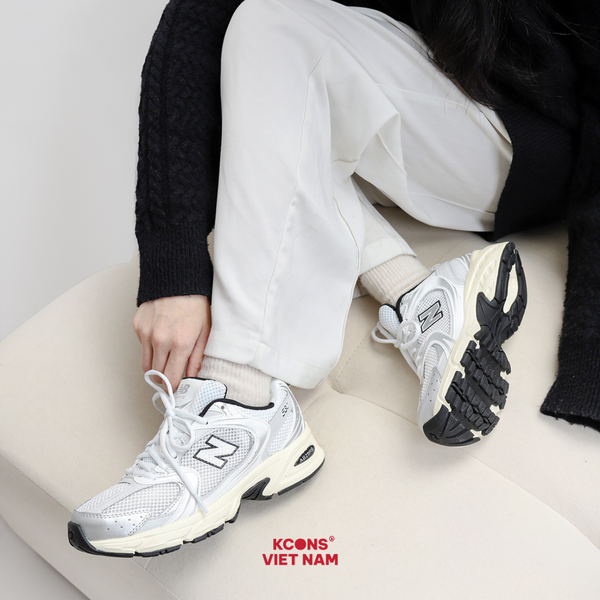 Giày New Balance 530 White Black MR530TA Sneaker Sport Giày Thể Thao Unisex ABZORB Cushioning Thoải Mái Tối Ưu