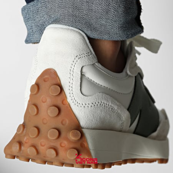 Deal Cuối – Chốt Nhanh! Giày New Balance 327 Unisex U327WKN Linen Beige Green Retro