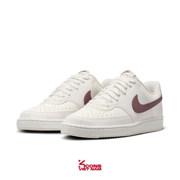 [ĐỘC QUYỀN ONLINE] Giày Nike Court Vision Low Burgundy Crush White Leather DH3158-012