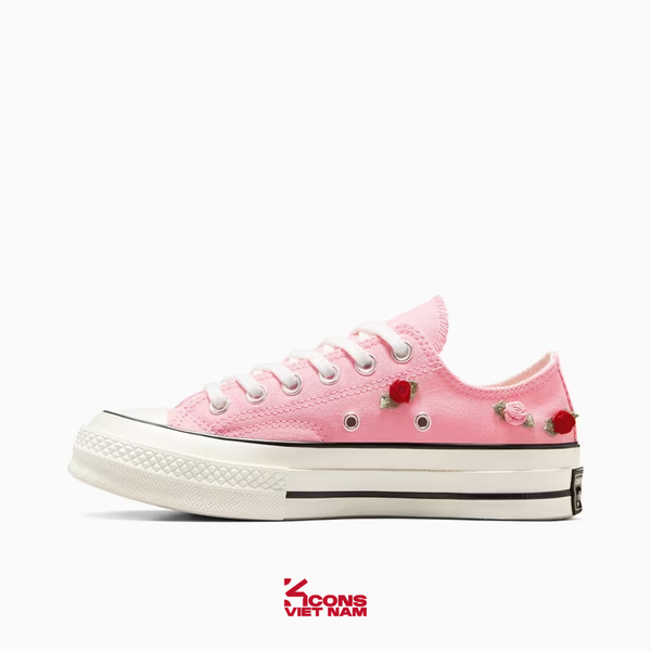 Deal Cuối – Chốt Nhanh! Giày Converse Chuck Taylor 1970s Roses Pink Low Top A13649C