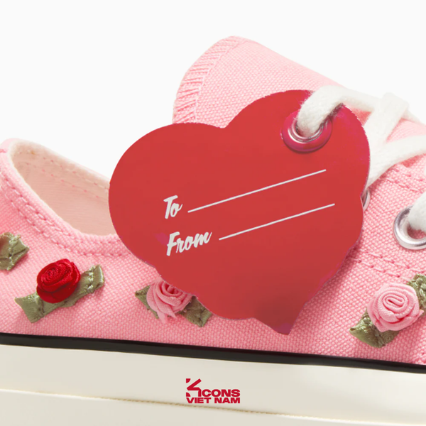 Deal Cuối – Chốt Nhanh! Giày Converse Chuck Taylor 1970s Roses Pink Low Top A13649C