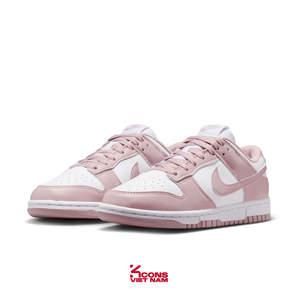 Giày Nike Dunk Low Leather White Particle Rose IM6572-103 Sneaker Thể Thao Thời Trang Retro