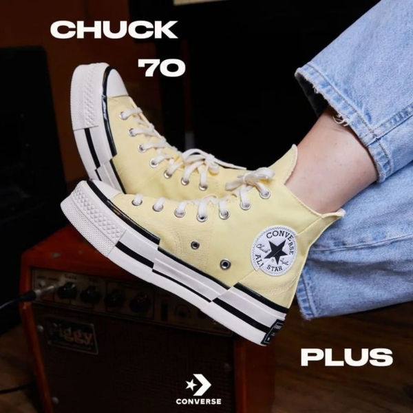 Giày Converse Chuck Taylor 1970 Plus High SOFT SUNSHINE A00740C Yellow Canvas