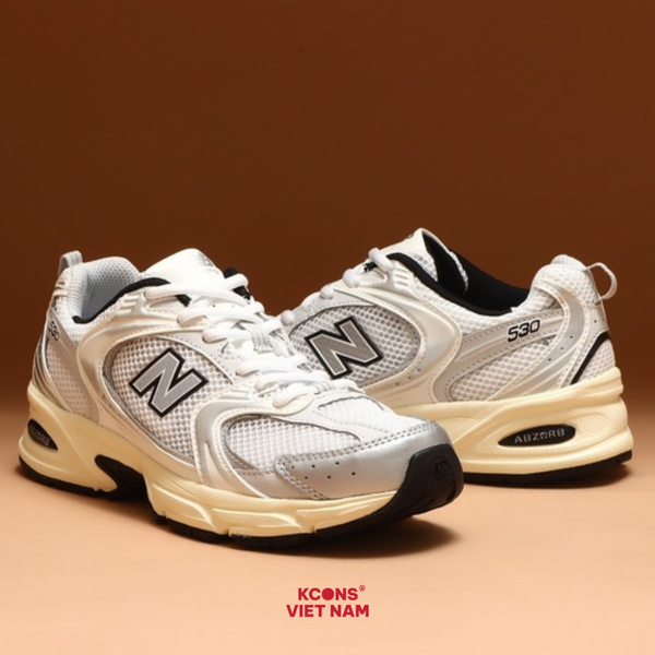 Giày New Balance 530 White Black MR530TA Sneaker Sport Giày Thể Thao Unisex ABZORB Cushioning Thoải Mái Tối Ưu