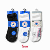Tất/ Vớ thể thao Converse 3-Pack Wordmark Quarter Socks MC0519-001 / MC0519-023 / WC0583-W4H Set 3 đôi