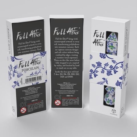 Full Art Dice® Set: Porcelain