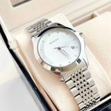 Đồng hồ Gucci couple diamond trắng