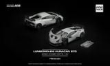  Mô hình xe Lamborghini Huracan Sto - Grigio Acheso Matte tỉ lệ 1:64 Pop Race PR640430 