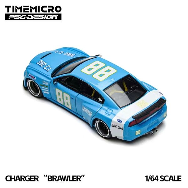  Mô hình xe Dodge Charger “Brawler” Daytona tỉ lệ 1:64 TimeMicro × PSC DESIGN TM648202 
