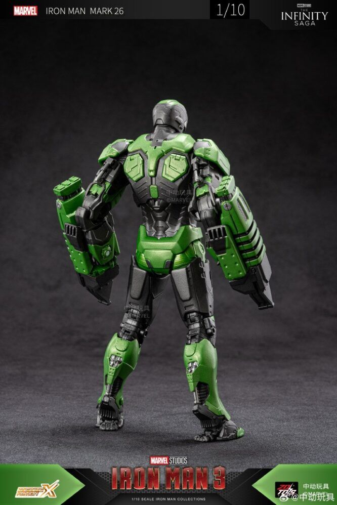  Mô hình nhân vật Marvel Iron man người sắt MK26 Mark 26 Iron man 3 ZM65 tỉ lệ 1:10 18CM ZD Toys FG262 