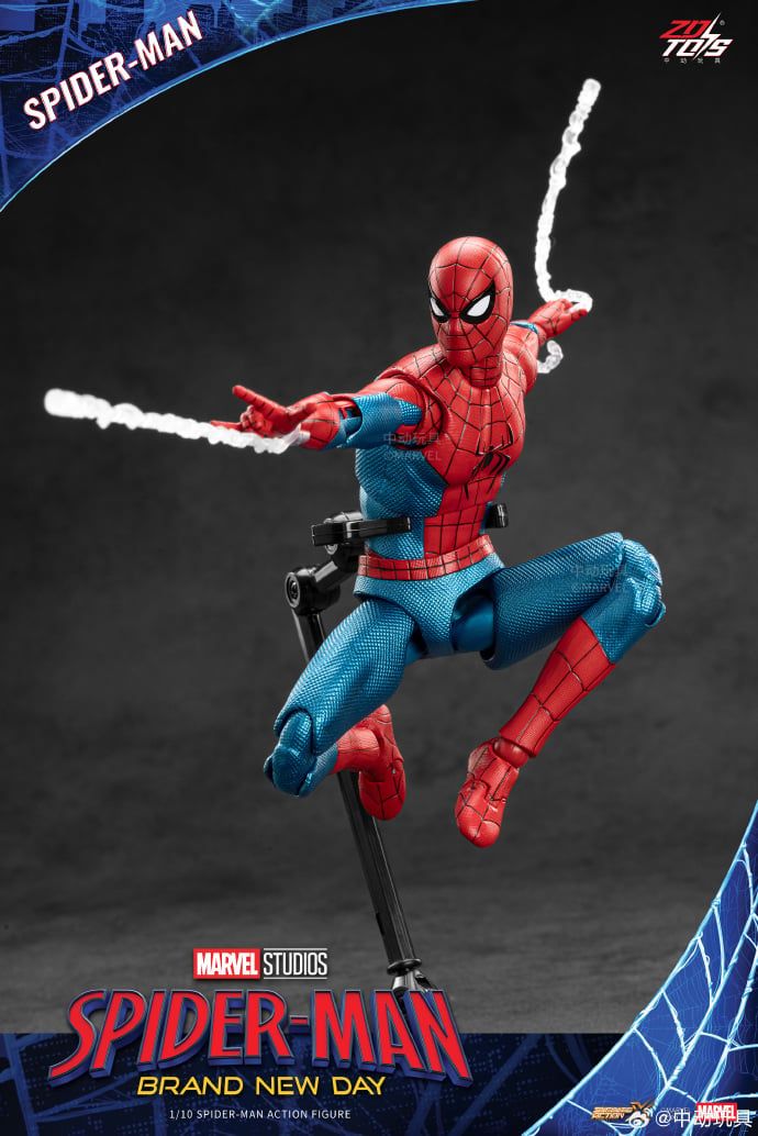  Mô hình nhân vật Marvel người nhện Spider man Brand new day 2026 tỉ lệ 1:10 18CM ZD Toys ZC65 FG272 