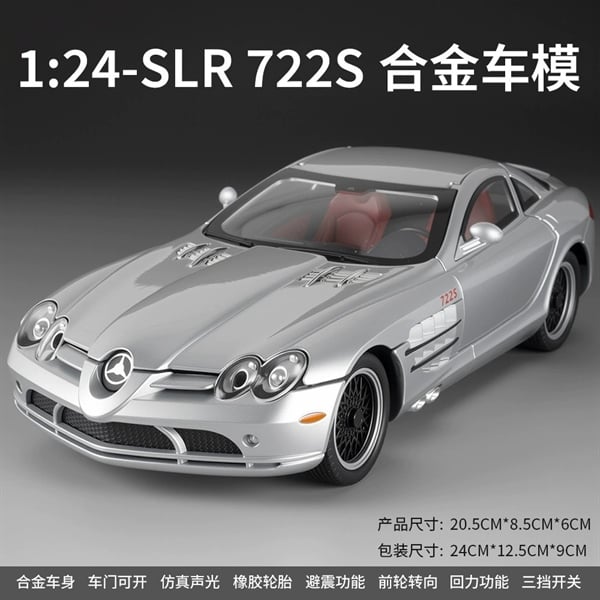  Mô hình xe Mercedes SLR McLaren 722S full open có đèn nhạc tỉ lệ 1:24 Chezhi CZ241122 