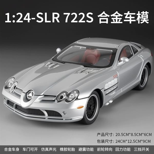  Mô hình xe Mercedes SLR McLaren 722S full open có đèn nhạc tỉ lệ 1:24 Chezhi CZ241122 