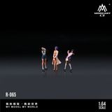  Mô hình set nhân vật 3 cô gái Vitality Girl Doll Set Simulation Resin Model tỉ lệ 1:64 More Art MO223065 